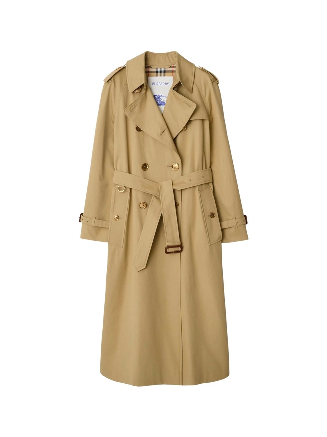 Burberry巴宝莉女士双排扣Waterloo风衣米色时尚正品代购8111152？终于