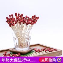 Fruit fruit cold dishes decorative art bamboo sticks dishes decorated with cold dishes creative toothpicks one-time