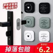 Door Suction Free Punch Door Bumper Silicone Anticollister Mat Door Blocking Home Door Blocking Door Top Toilet Room Door Silent Buffer
