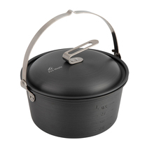 Fire Maple Outdoor Camping Aluminum Alloy Large Stockpot Self Driving Tours Grill Poly-Steamed Pot large hanging pan 9L bonfire pan