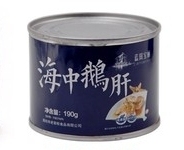 Bao Ye monkfish canned fish liver Canned seafood animal liver Shandong Weihai specialty sea foie gras 190g*2 cans