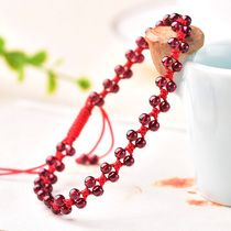 True Anshun garnet anklet Wang Cai Exorcise evil spirits to help the cause of women Gem beauty and beauty Cattle and tigers in the year of their lives