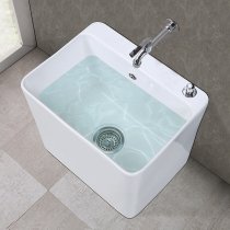 Balcony washing mop pool basin toilet household ceramic mop pool size rectangular mop slot mop pool