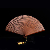  Old Changchangmen bamboo fan Summer retro fan folding fan Chinese style small folding fan Hanfu womens portable portable folding