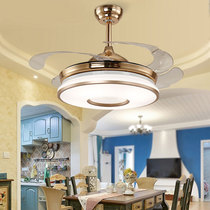 Invisible fan light dining room living room remote control ceiling fan home bedroom frequency conversion fan light integrated intelligent voice control