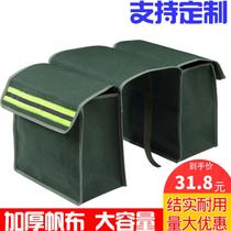 High-quality scratch-resistant rear seat side box enlarged satchel motorcycle canvas kit hanging bag courier postman carrying bag