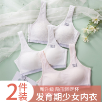 Teenage Girl Lingerie Woman Hair Development Period Chests Small Middle School Students High School Junior High School Girls Kids Vest Sports Shockproof Bra