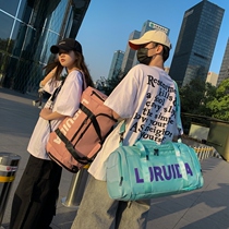 Large Capacity Travel Bag Mens Luggage Backpack Single Shoulder Handbag Working Super Double Shoulder Bag Dry Wet Separation Fitness Bag