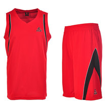 PEAK PEAK basketball suit moisture absorption breathable mens competition V-collar sleeveless short suit team uniform