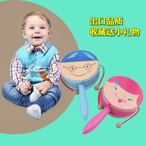 New baby traditional baby toy wooden rattle tambourine tambourine early education puzzle coax baby artifact