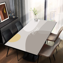 2021 new high-grade leather table mat waterproof and oil-proof anti-ironing free tea table mat table cloth rectangular