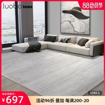 (Robo)Imported carpet living room light gray modern simple light luxury off-white bedroom sofa coffee table blanket Nordic
