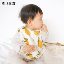 milkbarn Baby baby eating bib Organic cotton spit-proof milk and saliva-proof childrens bib saliva towel pure cotton