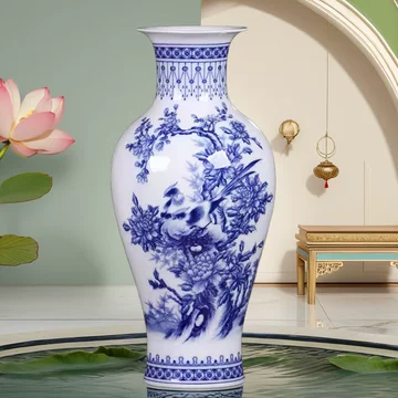 中国，景德镇，青白釉風景画花瓶 景德镇青釉花瓶-景德镇青釉花瓶促销价格、景德镇青釉花瓶品牌- 淘宝