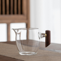 Wooden Glass Road Cup heat-resistant glass male Cup uniform cup tea maker home multi-style tea kung fu tea set