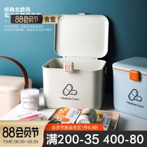 Sherry medical box Family pack large-capacity household first aid box storage box Large portable medical box Drug storage