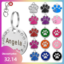 Custom Dog Tag Engraved Pet Dog Dog Collar Accessories Dog Necklace