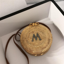 French custom fairy small bag female 2021 Korean version of the wild messenger bag Forest department grass girl shoulder small round bag