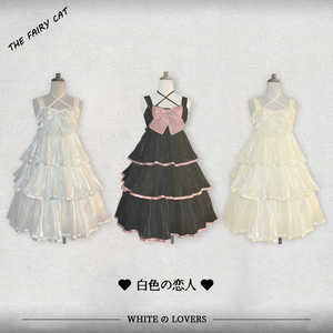  Brand Original Genuine #Full price Pre-Order #Whiteの恋人lolita Dress jsk Elegant CLA Sling Straps Skirt  bhiner lolita fashion