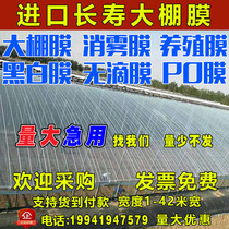 Heat preservation and cold-proof imported longevity greenhouse film pofilm grouting vegetable greenhouse without drops transparent rainproof sunscreen plastic cloth