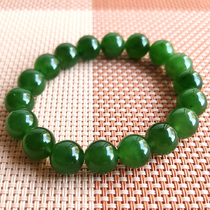 Natural Hetian Jade Jasper hand string women transfer beads Russian material Ruyi grain bead bracelet 8mm10mm certificate