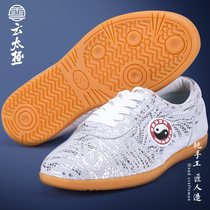 Yun Tai Chi Chenjiagou tai chi shoes soft cowhide non-slip beef tendon bottom martial arts performance practice mens and womens kung fu training shoes