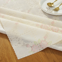 Table cloth waterproof and anti-scalding anti-wash lace PVC table cloth Nordic tea table cushion desk ins student cloth
