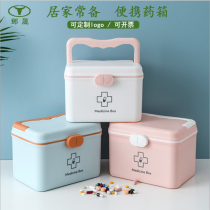 Medical first aid medicine box home car self driving first aid storage integrated medicine box first aid kit portable medicine storage box