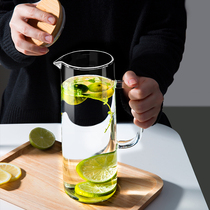 Transparent heat-resistant high temperature cold boiling water cup holding water container juice bottle duck pot household glass drying cup cold kettle