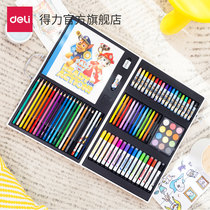 Del 75402 Wang Wang team painting gift box set student children painting stationery gift box set oil painting stick picture book children holiday gift