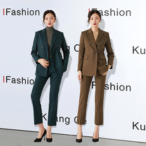 2021 suit suit female Korean fashion business leisure high-end professional suit English suit temperament formal suit
