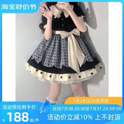 taobao agent Cute black dress, small princess costume, Lolita style