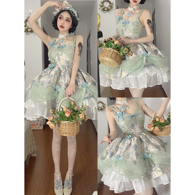 taobao agent Cute summer elegant dress, Lolita style, Lolita Jsk