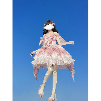 taobao agent Fuchsia elegant dress, Lolita style, Lolita Jsk, suitable for teen