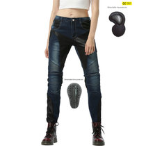 LOONG BIKER summer mesh breathable motorcycle elastic anti-fall riding pants motorcycle jeans women