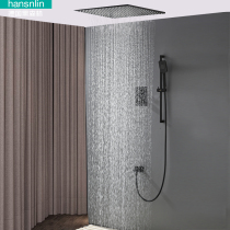 German Black Forest concealed pre-embedded wall shower invisible hidden ceiling thermostatic pressure