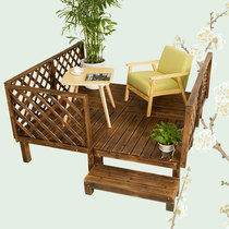 Corrosive Wood outdoor garden guardrail courtyard balcony fence fence fence tatami terrace decorative platform flower table