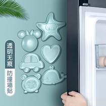Anti-crash patch Home Refrigerator Silicone Door Rear Anti-Kowtowing Door Handle Crash-proof Wall Stickup Furniture Door Touch Crashworthy Mat