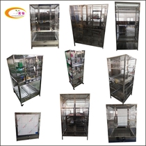 304 stainless steel birdcage custom large parrot custom acrylic cage top stand frame pipe-wearing wire breeding