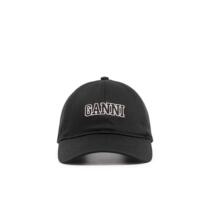 Ganni Black Logo Baseball Cap 2022 New Spring Summer Ladies Luxury