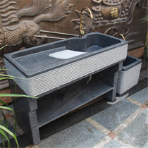 Marble laundry sink Balcony sink with washboard Whole stone laundry table Stone Stone laundry sink Household pool