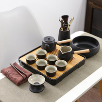 Kung Fu tea set Small set Japanese home simple living room ceramic tea cup guest office tea table tea tray