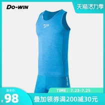 dowin track and field suit suit mens summer training running suit Provincial team sponsored sprint sportswear 837707