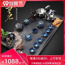 Wujin Stone Tea Plate Whole Kung Fu Tea Set Home Atomized Water Viewing Stone Tea Table Simple Automatic Furnace