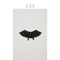 COS Womens Pleated collar Black 2021 summer new product 0994003001