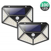 Four-sided luminous solar lamp Human Body Sensor Lamp landscape courtyard wall lamp outdoor waterproof stair lighting street lamp