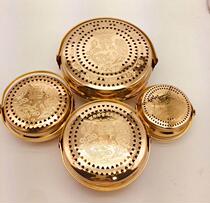 Folk craft Wang Basin Copper fire gun copper copper foot furnace Copper Huai furnace Copper fire Chong wedding supplies hand furnace