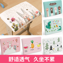 Cushion student chair cushion classroom primary school dining chair cushion plush cute office sedentary non-slip cushion winter