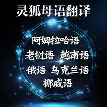 Lao Russian Ukrainian Vietnamese Amraha Norwegian travel papers manual translation service