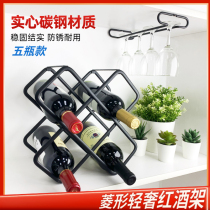 Simple bar mobile wine rack ornaments wine rack living room European-style household red wine storage rack